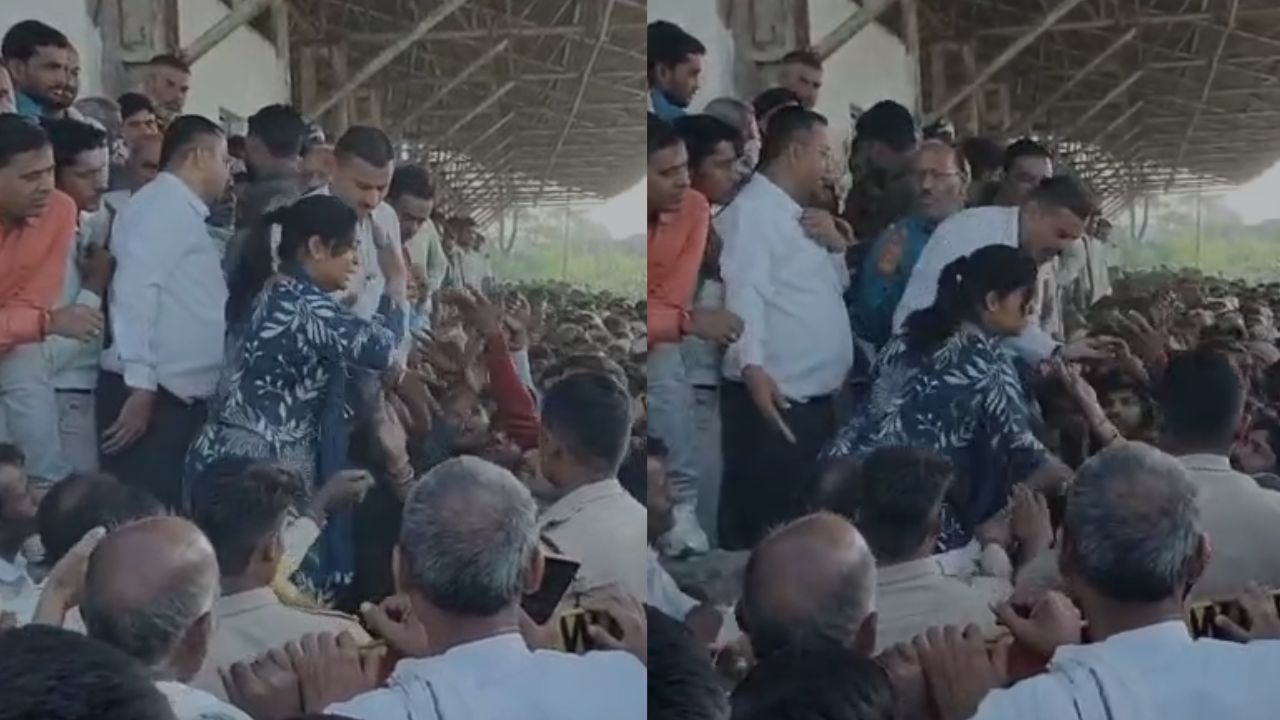 Sagar MP tehsildar slaps farmer during fertilizer crisis viral video