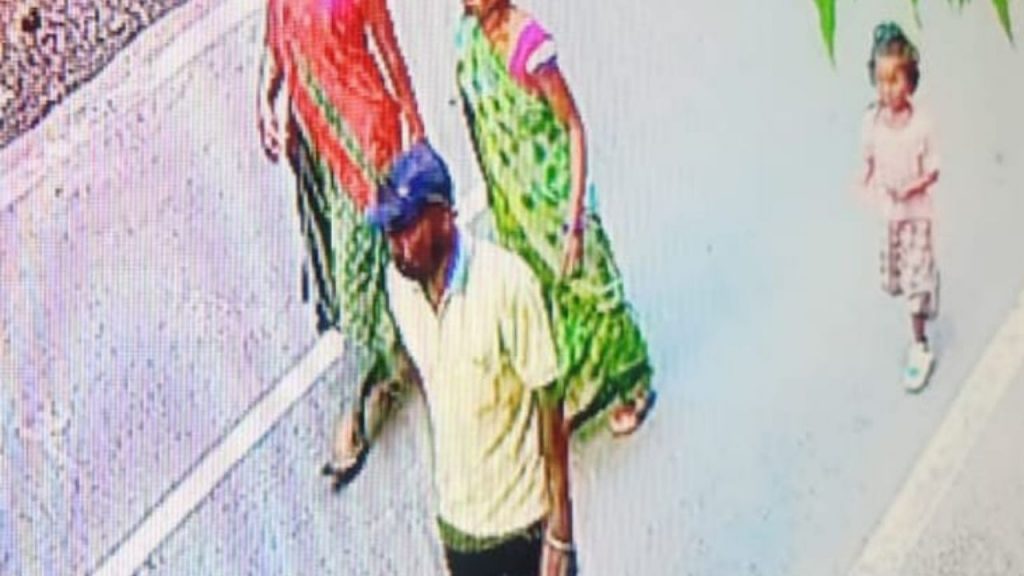 The accused was caught on CCTV