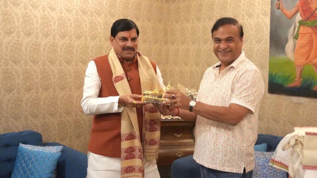 CM Dr Mohan Yadav met Assam Chief Minister Himanta Biswa Sarma.