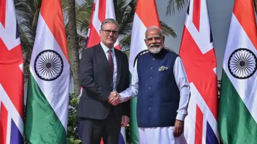 Prime Minister Modi and British PM Keir Starmer