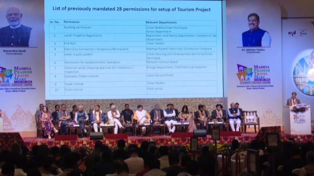 MP Travel Mart inaugurated at Kushabhau Thackeray Convention Centre.