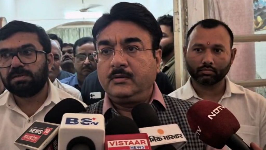 Medical Education Minister Narendra Shivaji Patel