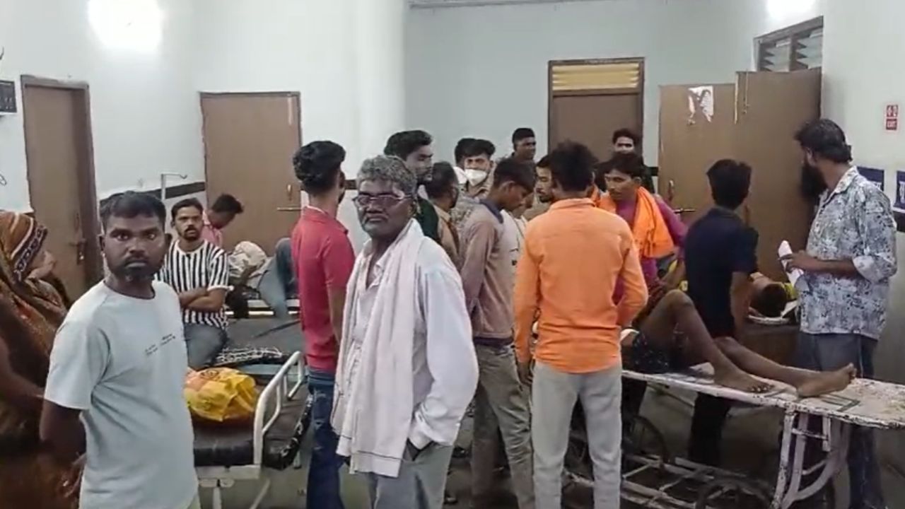 The children were admitted to the hospital after being injured.