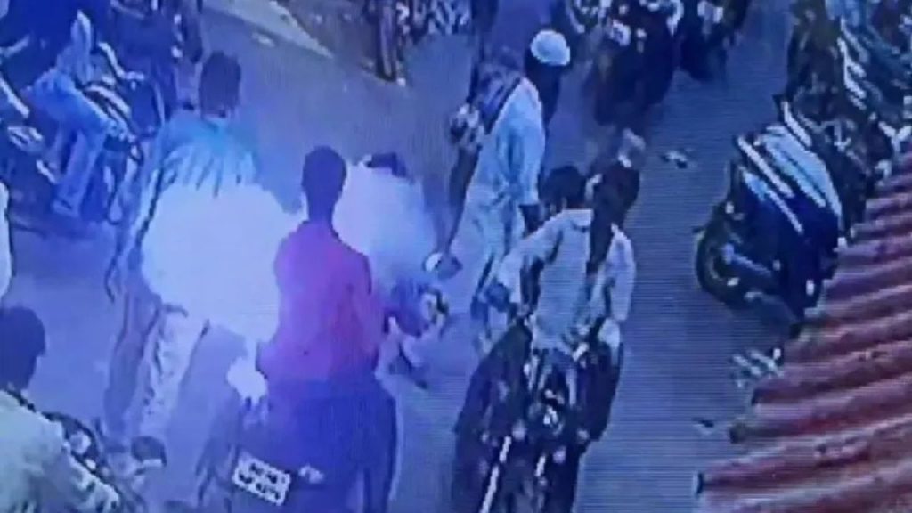 Blast in the middle of the market in Vidisha.