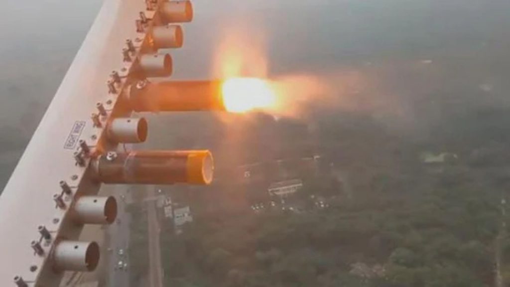 Cloud seeding in Delhi