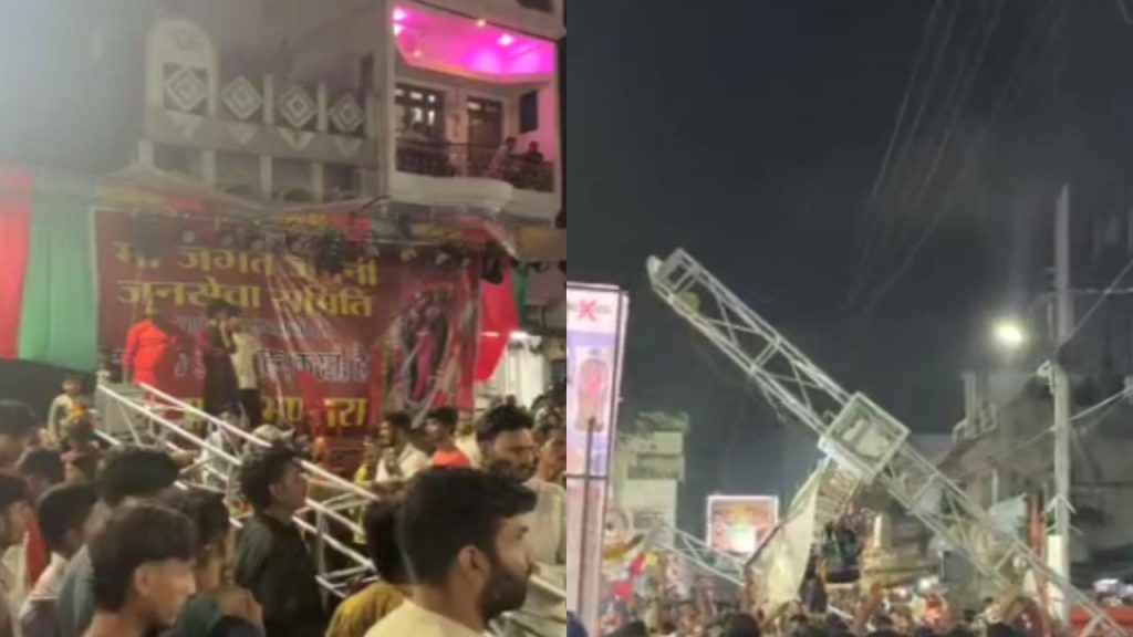 A woman died in an accident at the Dussehra fair in Jabalpur.