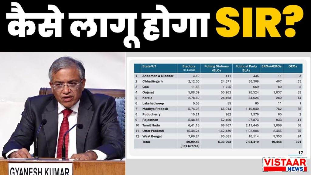 Sir will start in 12 states from tomorrow.