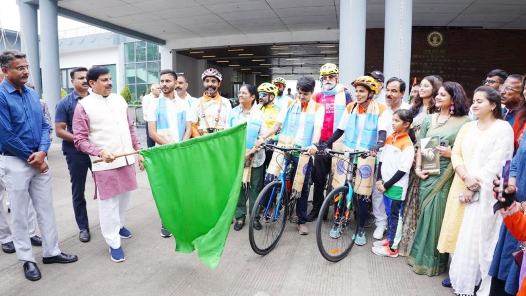'Pedal to Plant - New India, Green India': CM Mohan Yadav flags off cycle rally.