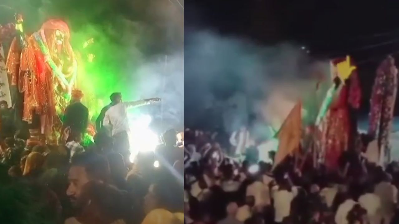 Jabalpur Durga immersion accident: Electric current spreads in truck, two people killed, 10 injured in the accident