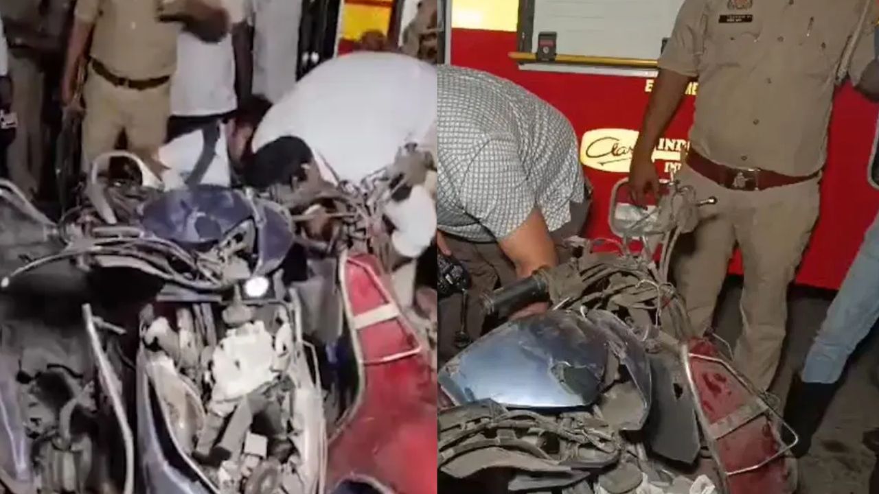 A scooter explodes in Kanpur, UP, injuring 6 people.