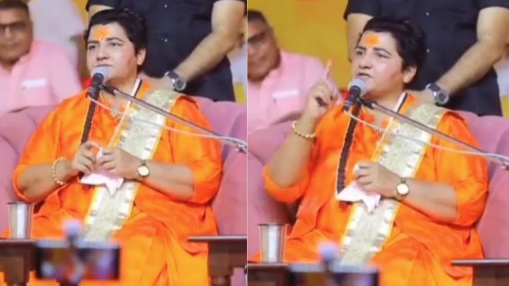 Former Bhopal MP Sadhvi Pragya controversial statement said If girls don't listen break their legs