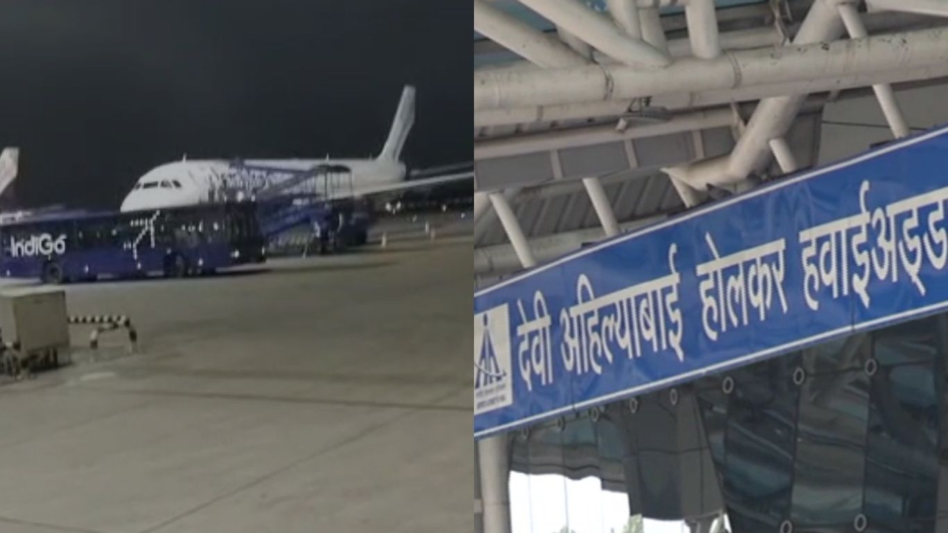 Air India flight stopped at Indore airport