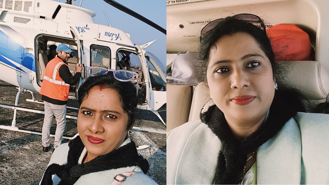 BLO travels by air in Jabalpur