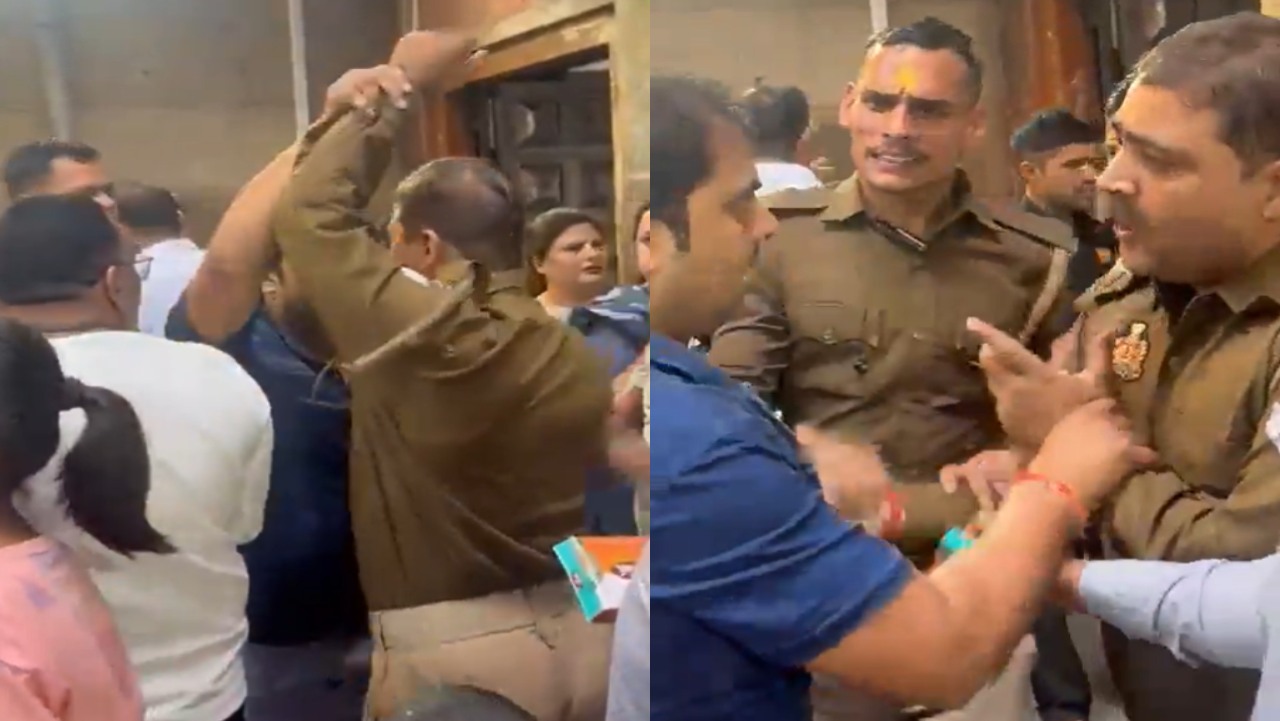 Banke Bihari Mandir clash video viral