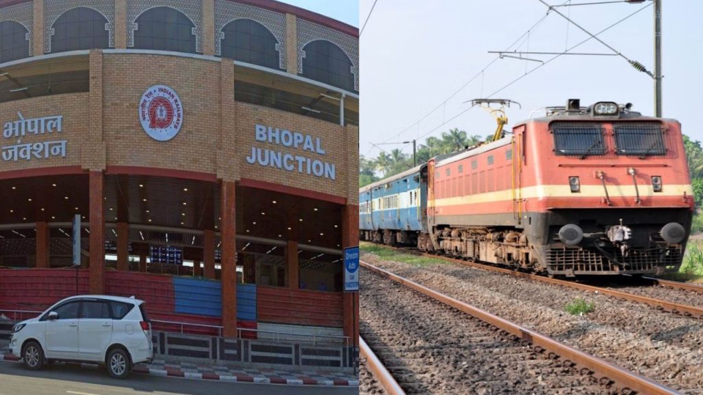 Bhopal railway update showing train live location