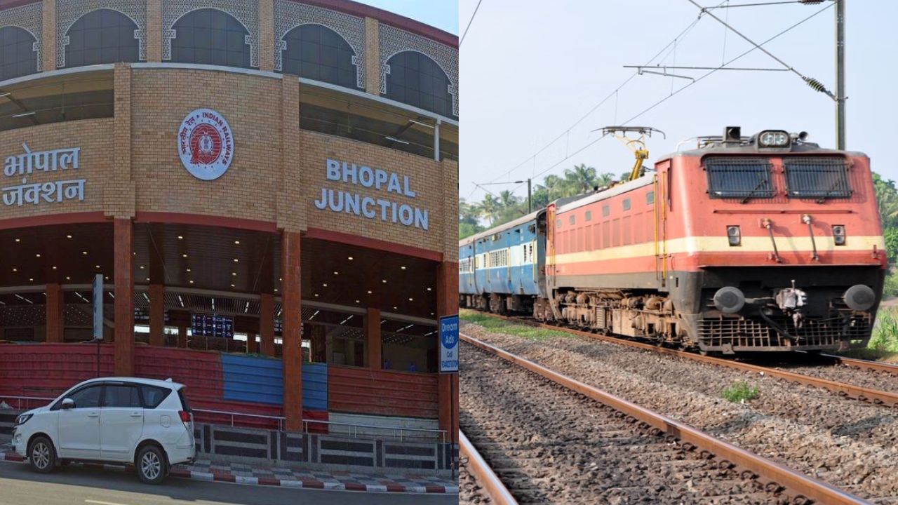 Bhopal railway update showing train live location