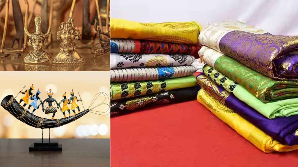 Chhattisgarh GI products including Jeera Phool and Kosa Silk Saree