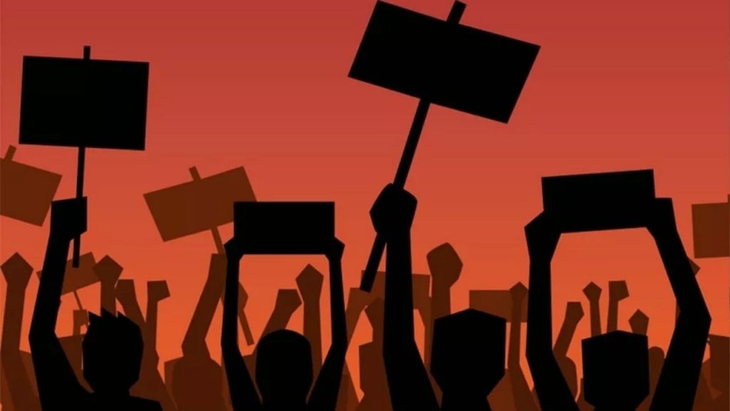 Contract employees stage protest in Bhopal