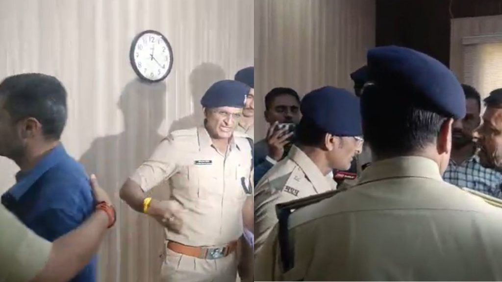 Indore Rural Additional SP misbehaved with media persons