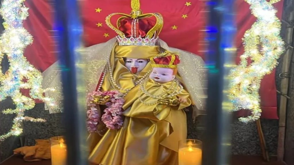 Kali Mata dressed like Mother Mary in Mumbai temple viral photos priest explains reason