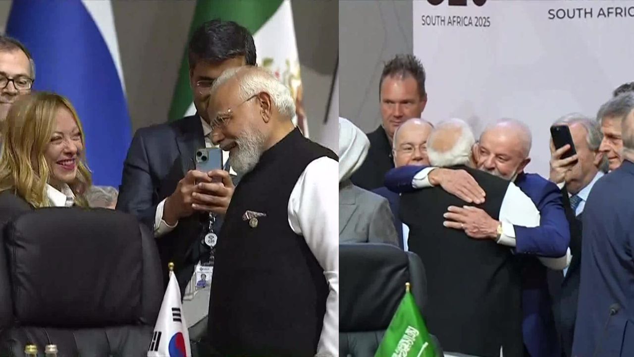 PM Modi hugs Brazil President da Silva and meets Italy PM Giorgia Meloni at G20 summit