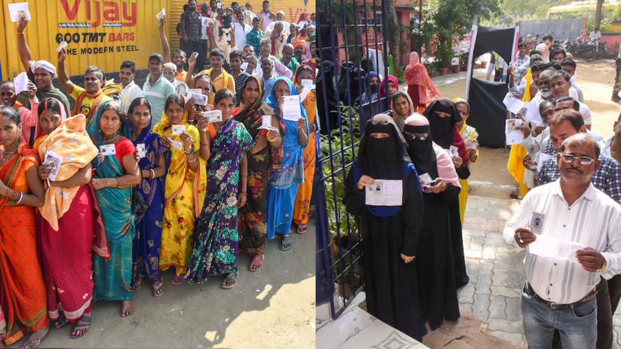 Record voting took place in the first phase of Bihar Assembly elections.