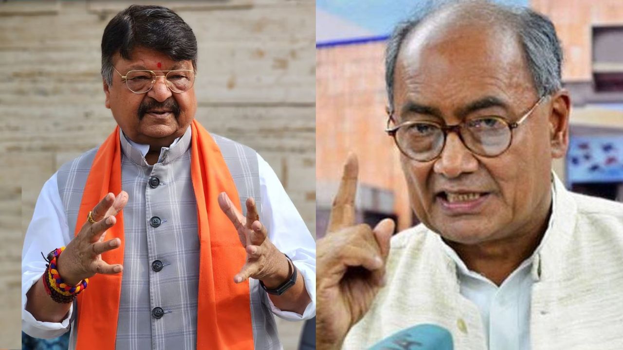 Kailash Vijayvargiya and Digvijay Singh (File Photo)