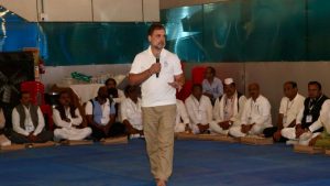 Rahul Gandhi taught a lesson to the district presidents in Pachmarhi.
