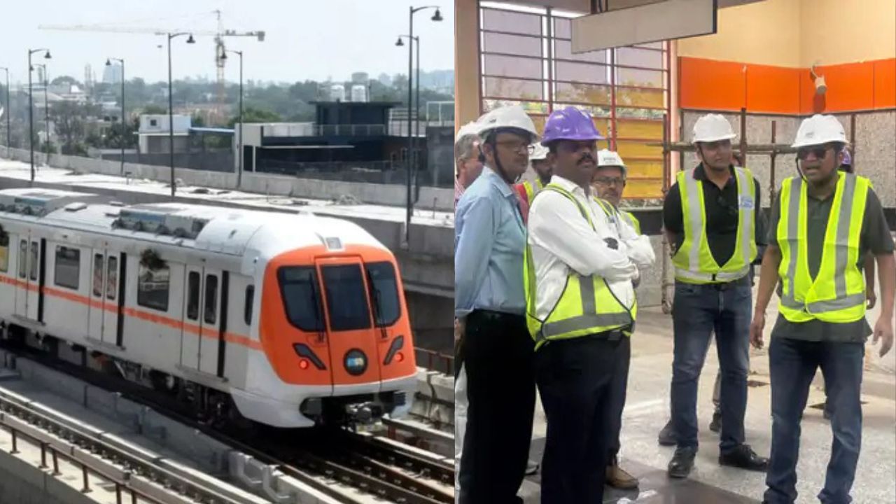 Bhopal Metro was inspected by officials.