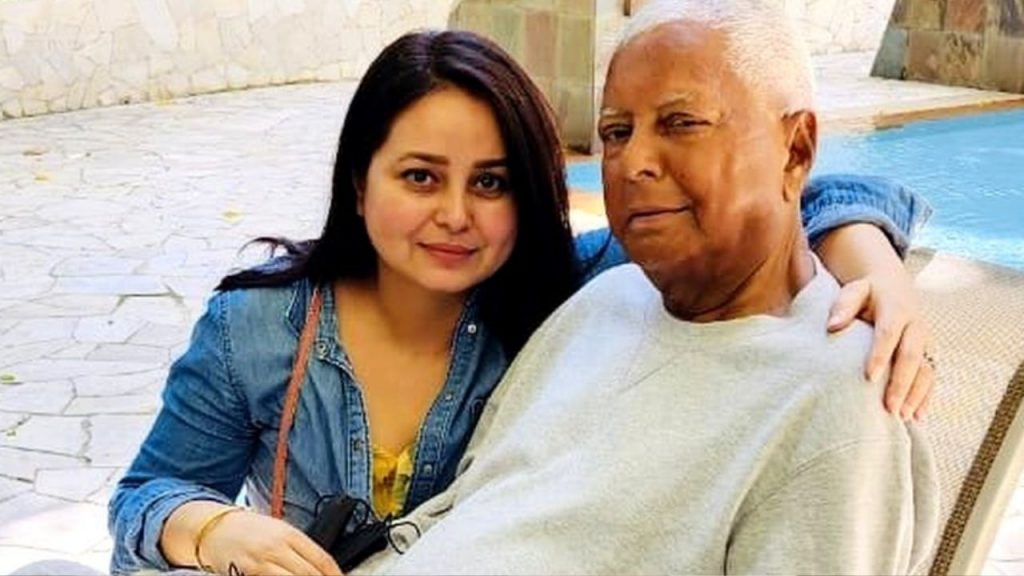 Rohini Acharya with her father Lalu Yadav (File Photo)