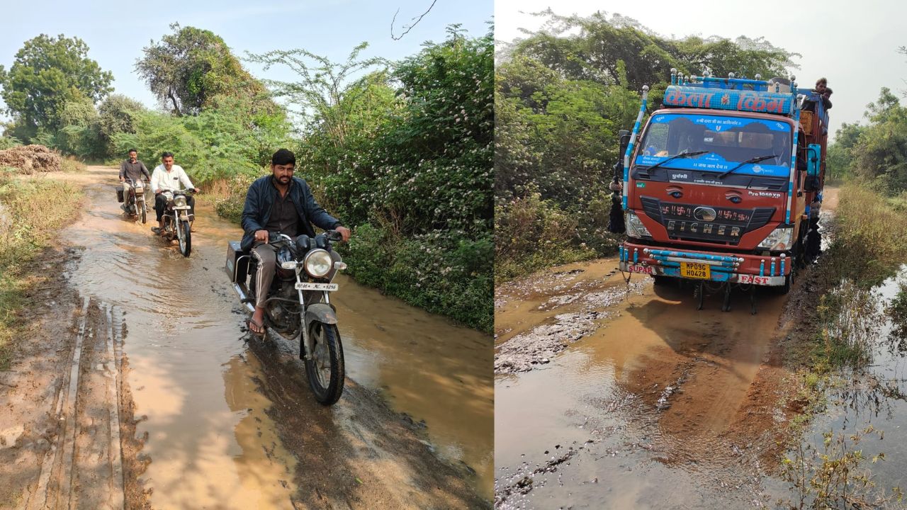 The problems of farmers increased due to the breaking of the canal in Barwani.