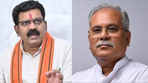 Vijay Sharma and Bhupesh Baghel (File Photo)
