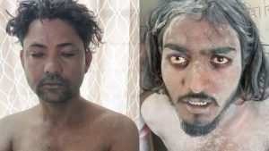 Accused arrested for robbing by posing as Naga Sadhu.