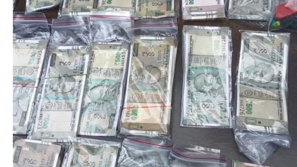 Police raid on fake currency business in Madhya Pradesh.