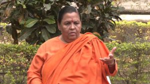 Former Chief Minister of Madhya Pradesh Uma Bharti.