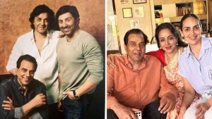 Dharmendra with his children and grandchildren family photo