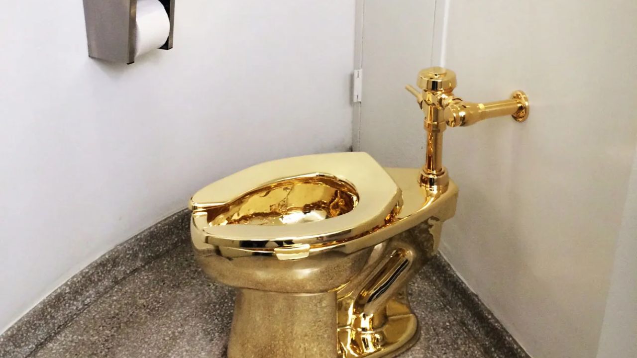 Golden Toilet Seat