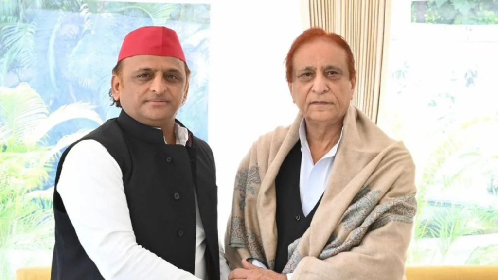 akhilesh Yadav and Azam Khan