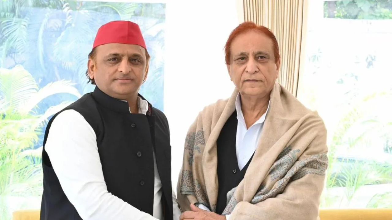 akhilesh Yadav and Azam Khan