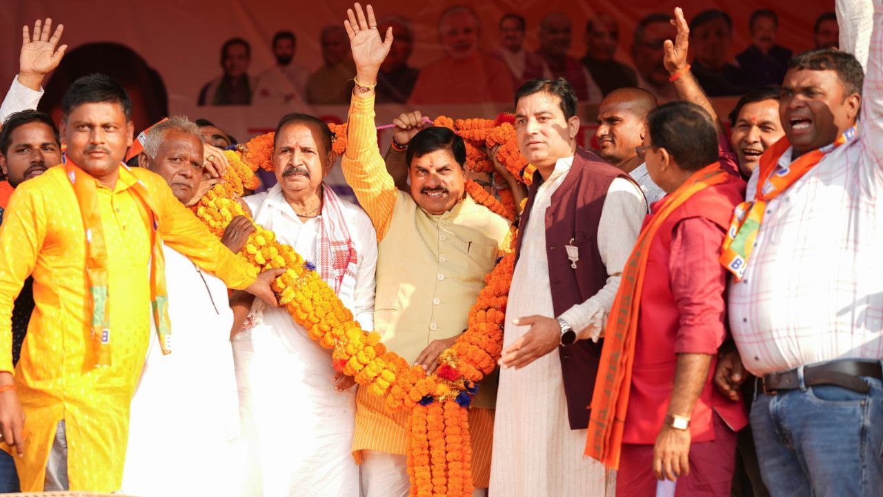 Bihar Assembly Elections 2025: CM Mohan Yadav campaigned in Madhubani and Gaya, said Nitish Kumar will become CM again.