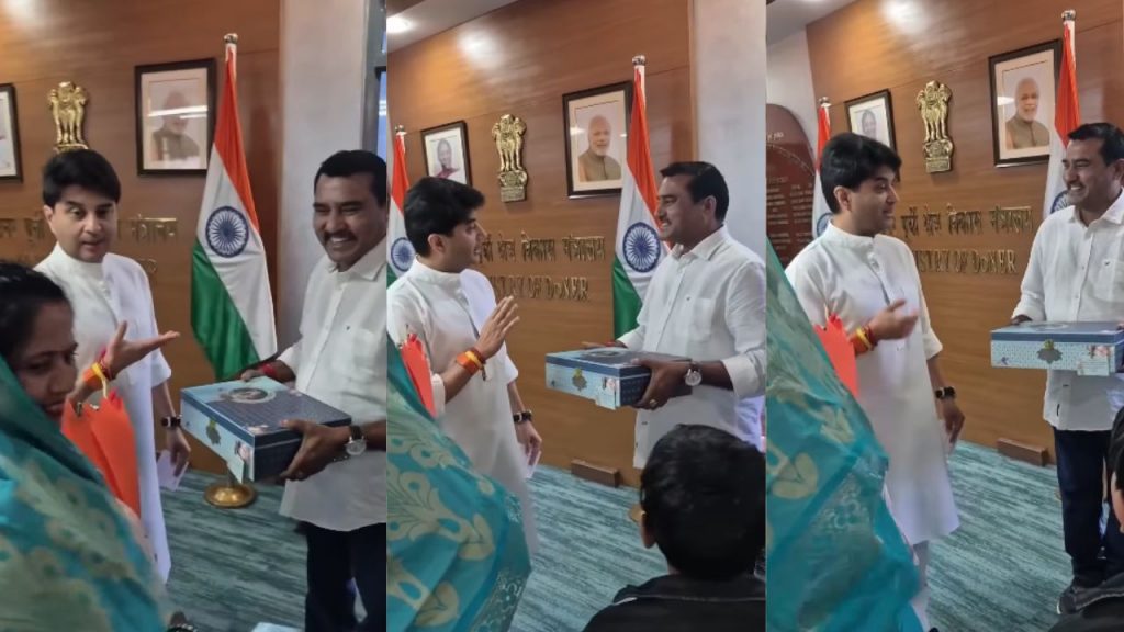 union minister jyotiraditya scindia statement viral mahanaryamaan scindia wedding