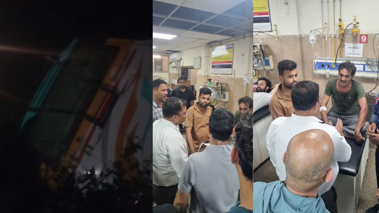 A bus fell into a ditch near Indore; three people died in the accident. The Chief Minister announced financial assistance of two lakh rupees each to the victims' families.