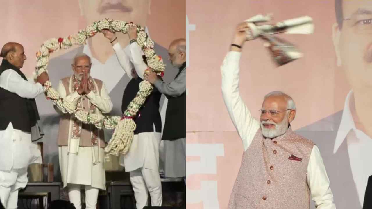 PM Narendra Modi live to visit BJP headquarters at 6 PM after Bihar Election Results