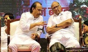 Ajit Pawar and Sharad Pawar