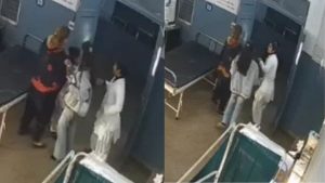 In Jabalpur, a former corporator got into a physical altercation with a nurse