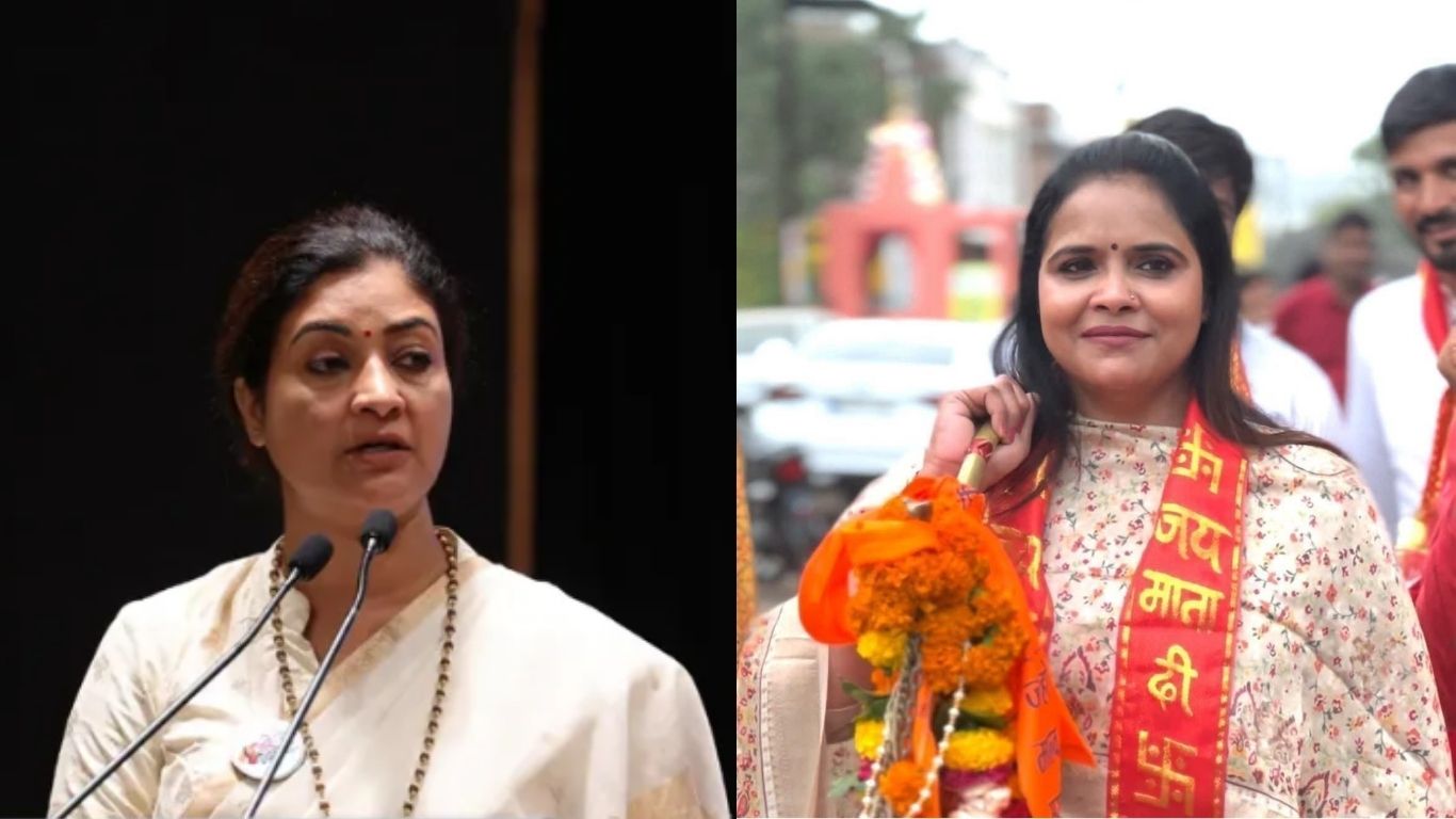 Mahila Congress's historic vehicle rally in Madhya Pradesh