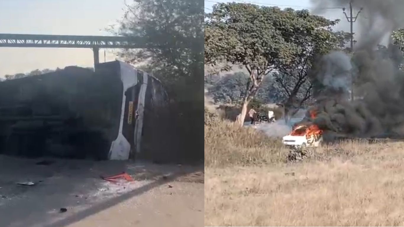 In Raigarh, an angry mob pelted stones at the police and indulged in arson.