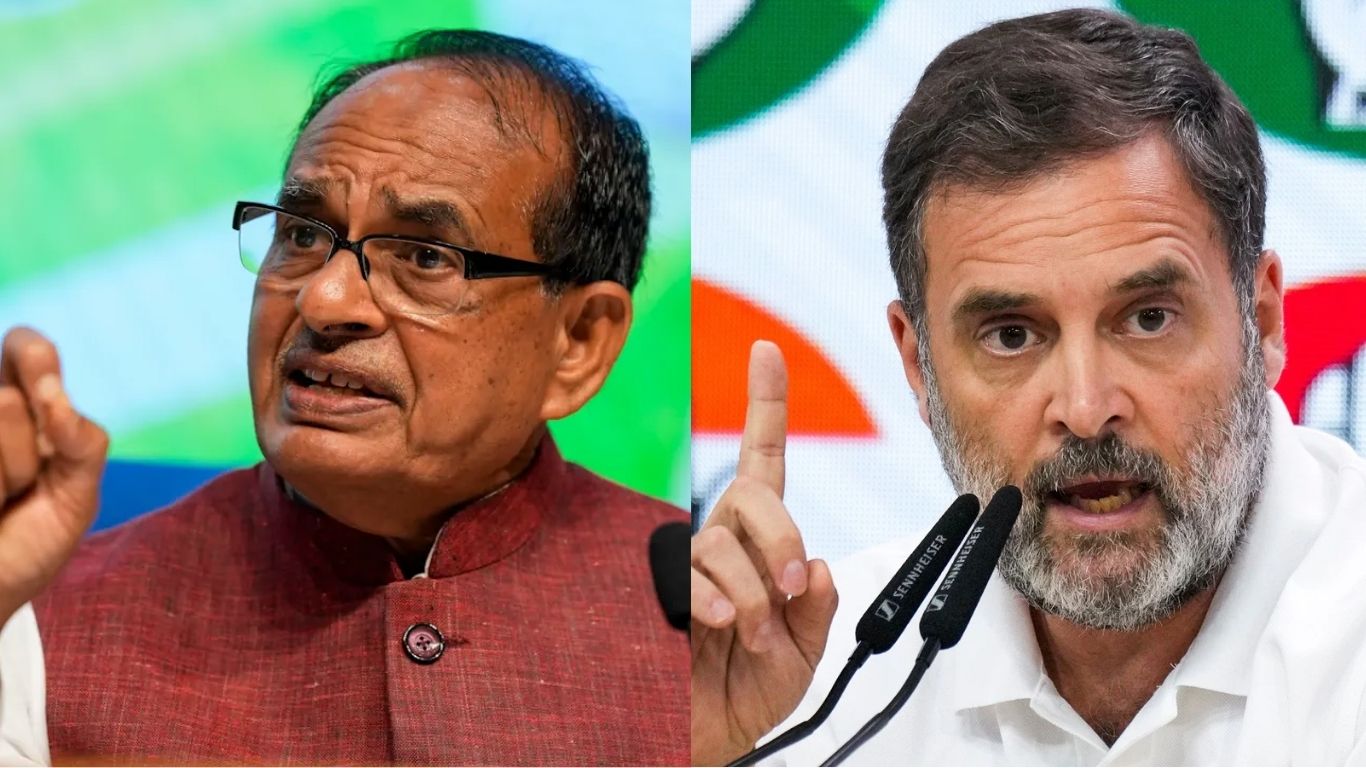 Rahul Gandhi and Shivraj Singh Chauhan