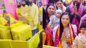 Tanya was invited to visit Premananda Maharaj with her family.