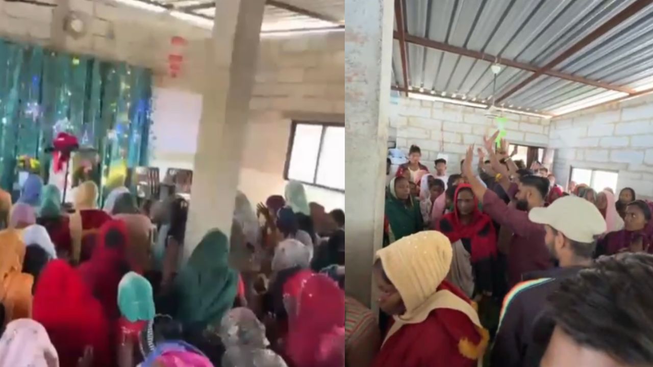 A large number of villagers were called for religious conversion in Chhindwara.